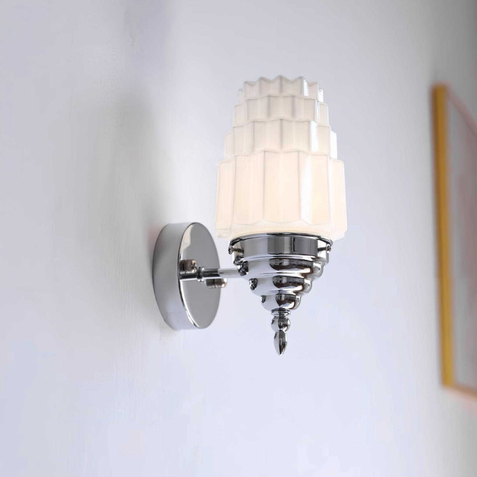Wall Lamp Body Glass Cylinder Shade Art Deco Bedroom - Letslighting
