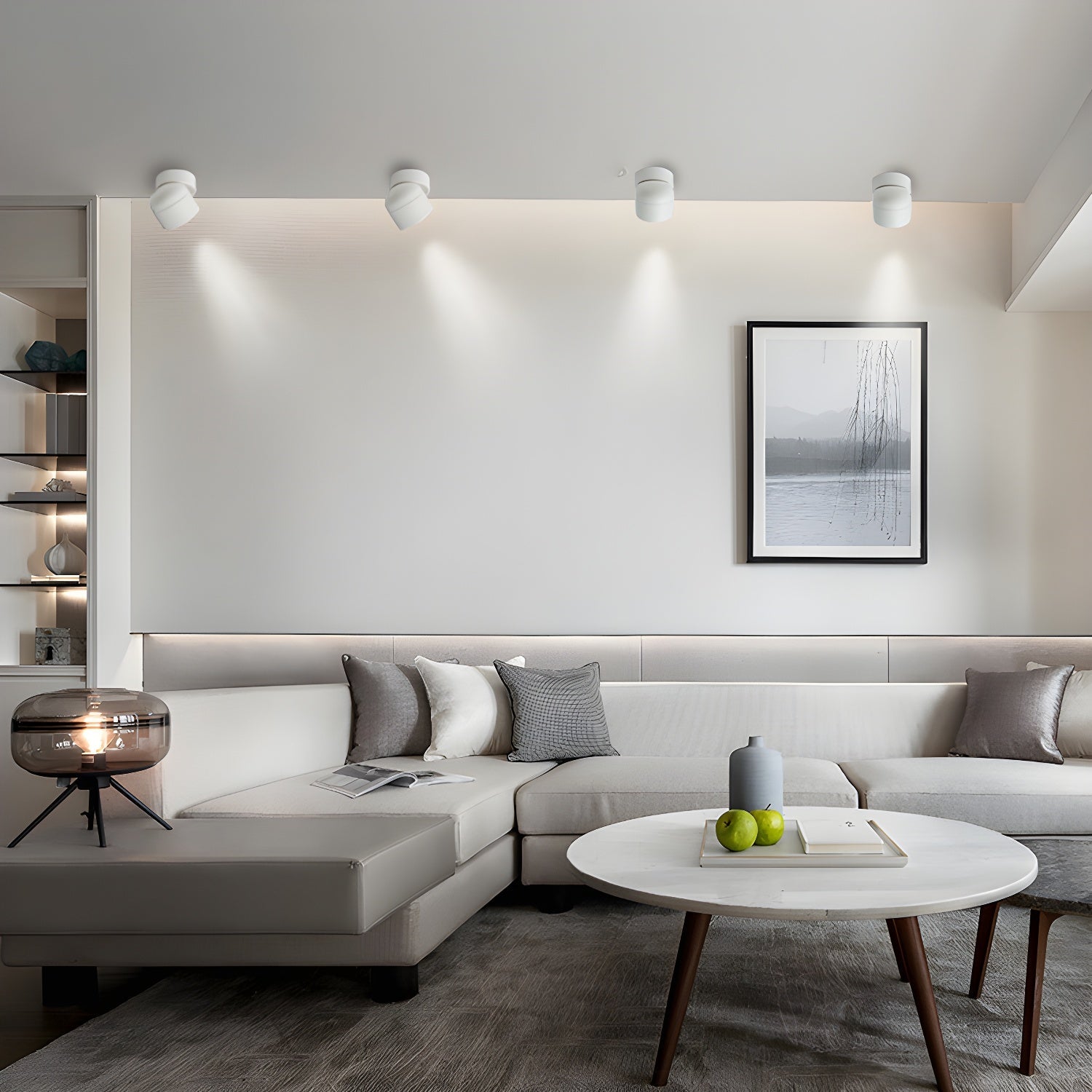 Clara Modern Minimalist Rotating Surface Downlight Ceiling lamp - Letslighting