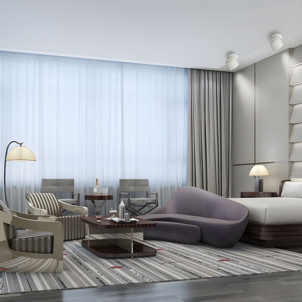 Clara Modern Minimalist Rotating Surface Downlight Ceiling lamp - Letslighting