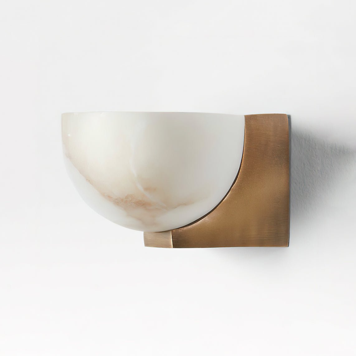 Corvina Bowl Alabaster Wall Light - Letslighting