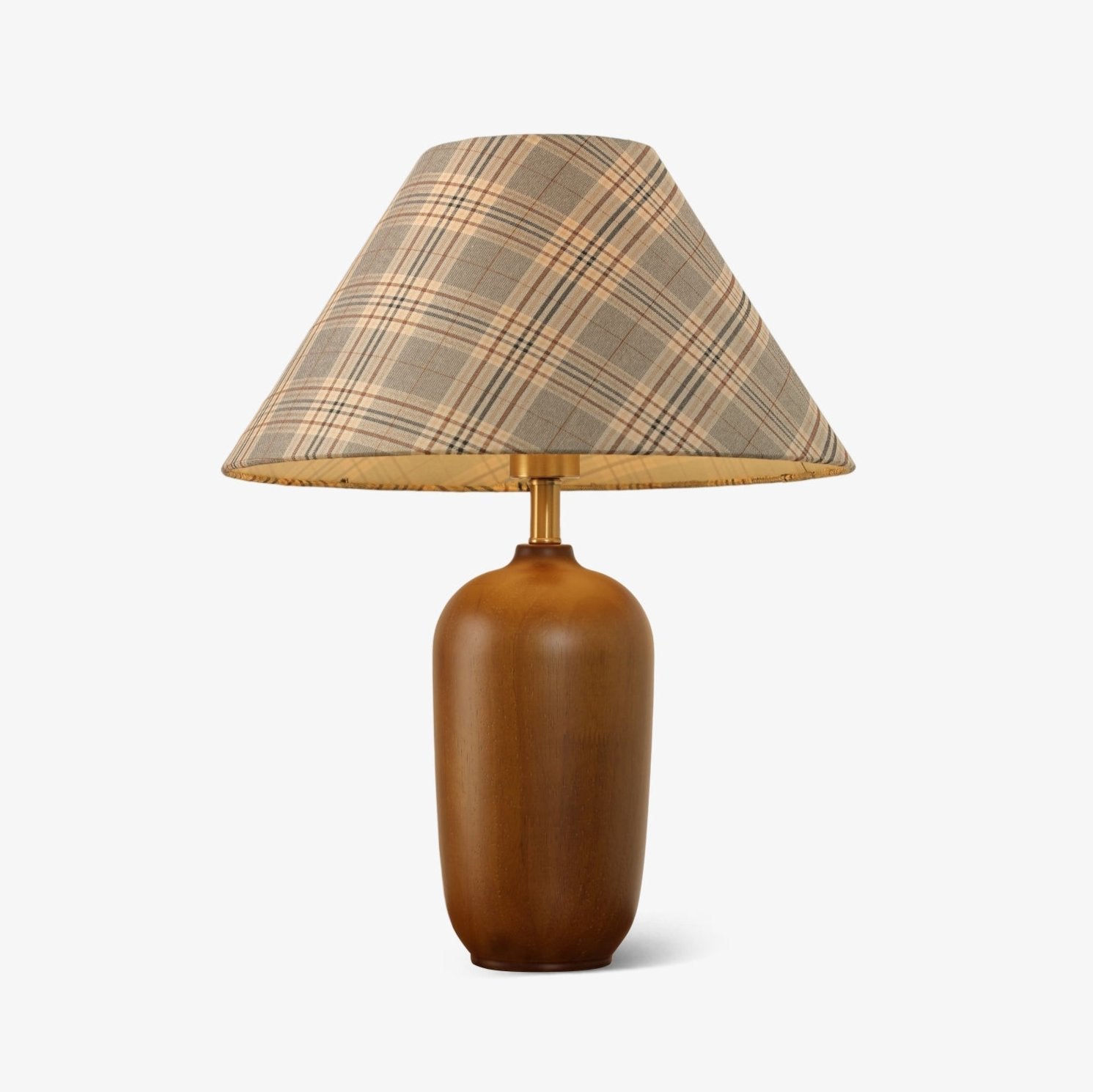 Sienna Wood & Fabric Classic Table Lamp - Letslighting