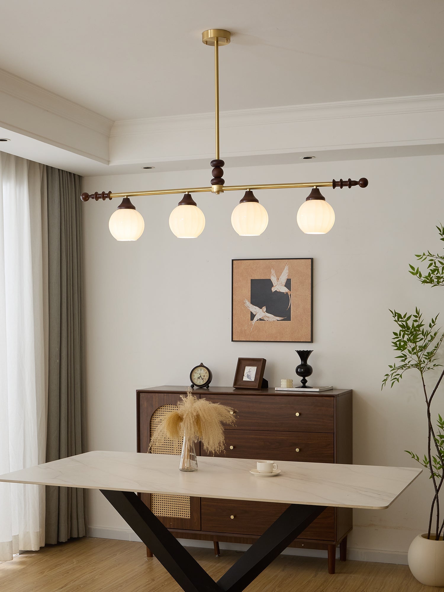 Vosole Traditional Elegance Vintage Wood Chandelier - Letslighting