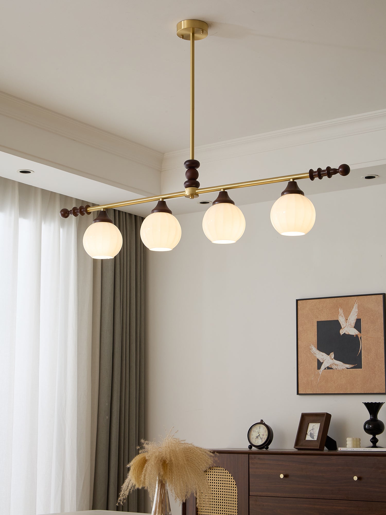 Vosole Traditional Elegance Vintage Wood Chandelier - Letslighting