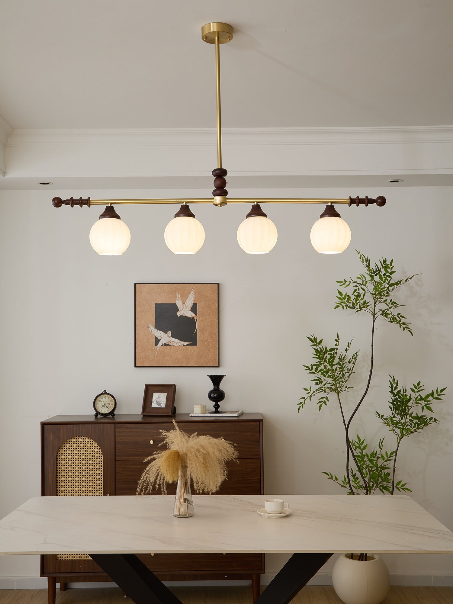Vosole Traditional Elegance Vintage Wood Chandelier - Letslighting