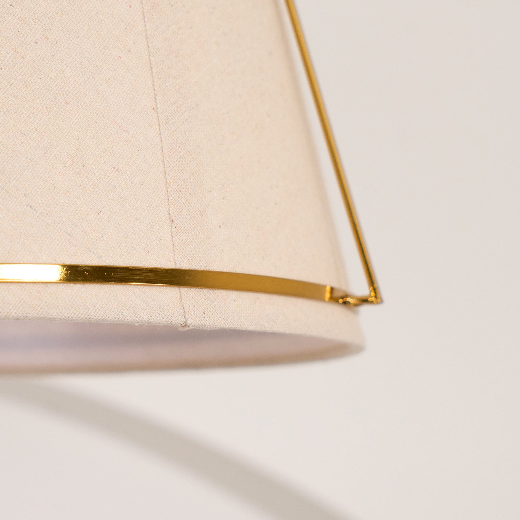 Yonder Traditional Classic Brass Fabric Pendant Lamp - Letslighting