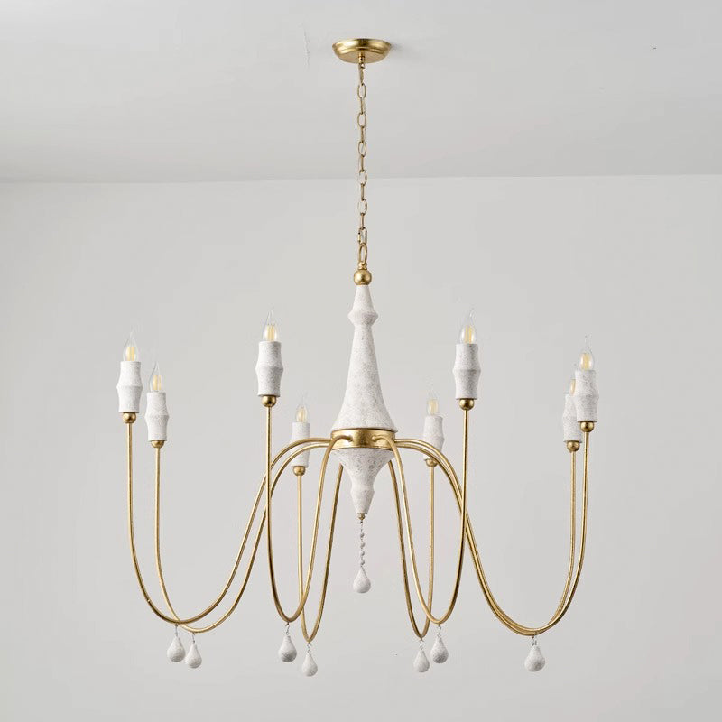 Arcad Vintage Industrial Wooden Chandelier - Letslighting