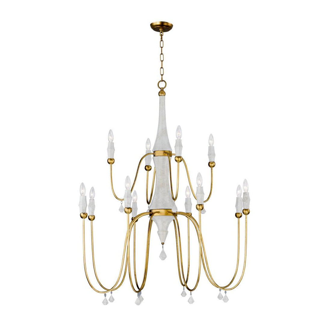 Arcad Vintage Industrial Wooden Chandelier - Letslighting