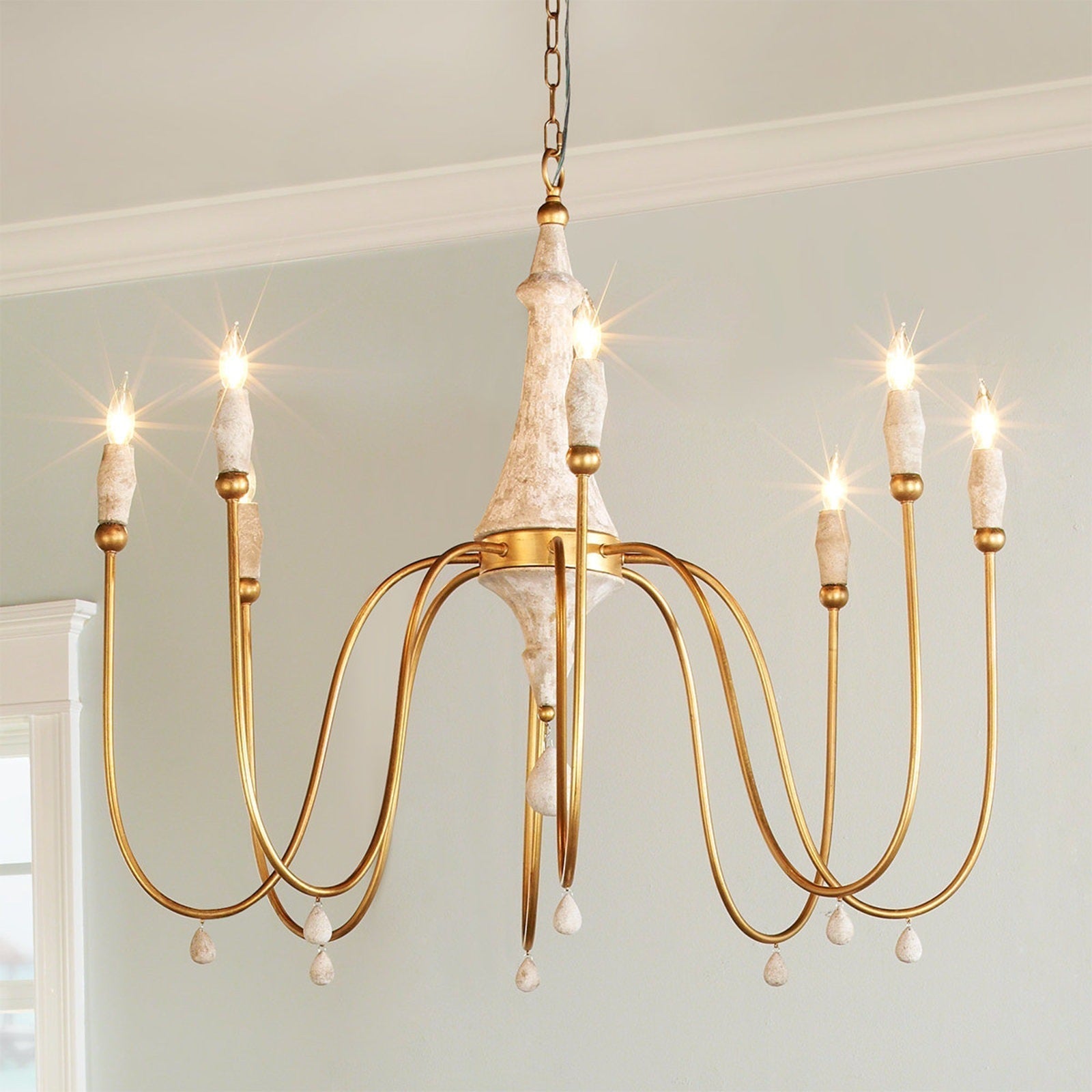 Arcad Vintage Industrial Wooden Chandelier - Letslighting