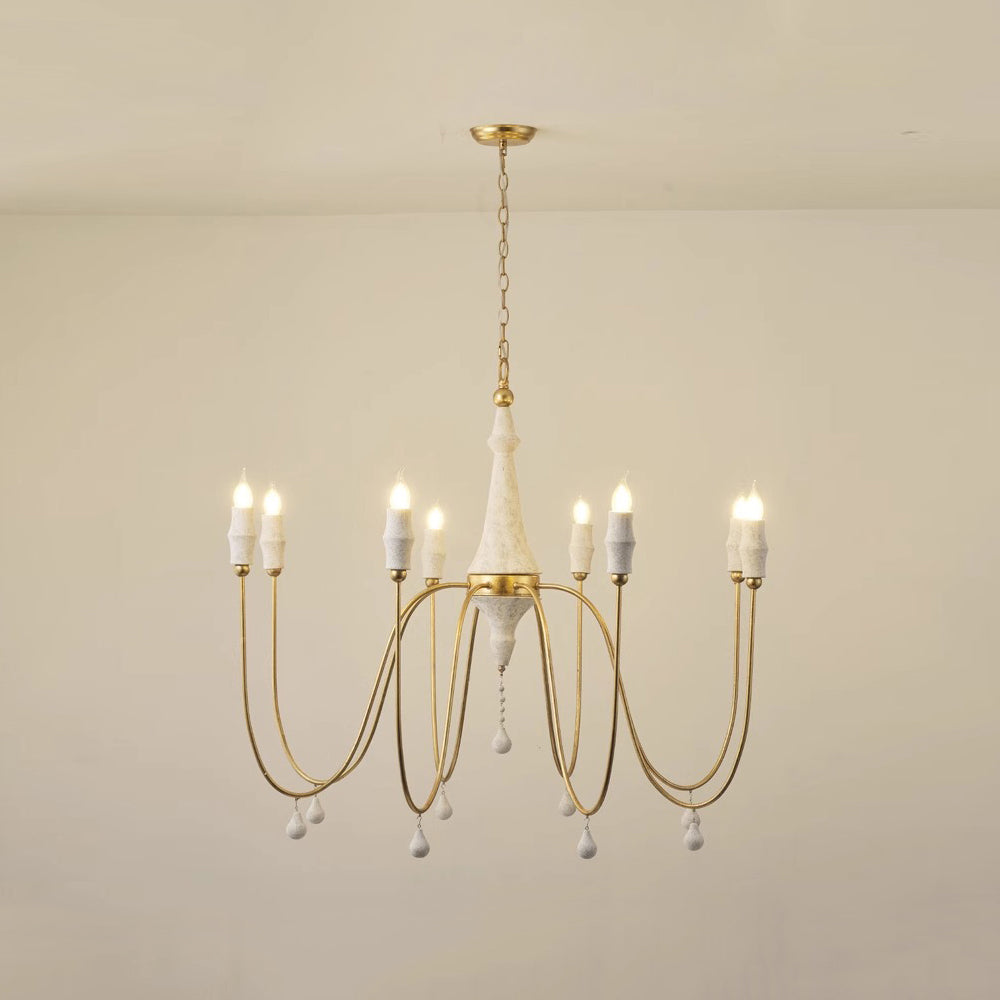 Arcad Vintage Industrial Wooden Chandelier - Letslighting