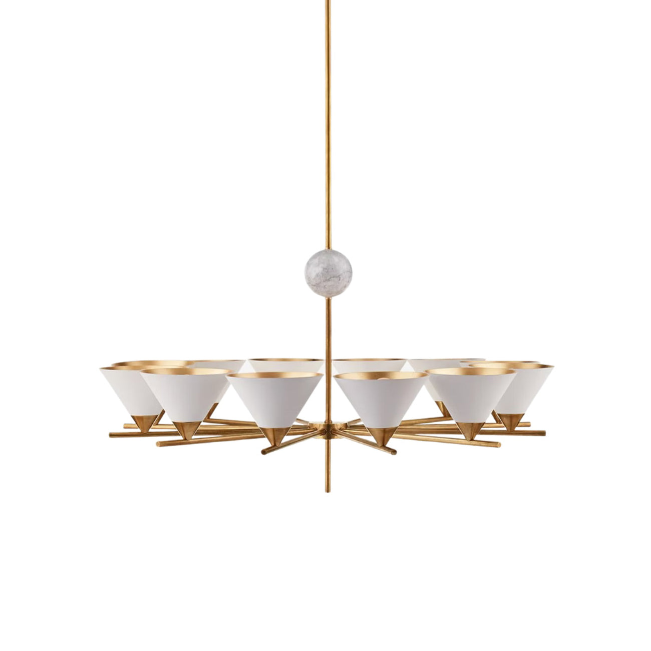 Bloom Large Vintage Marble Chandelier - Letslighting