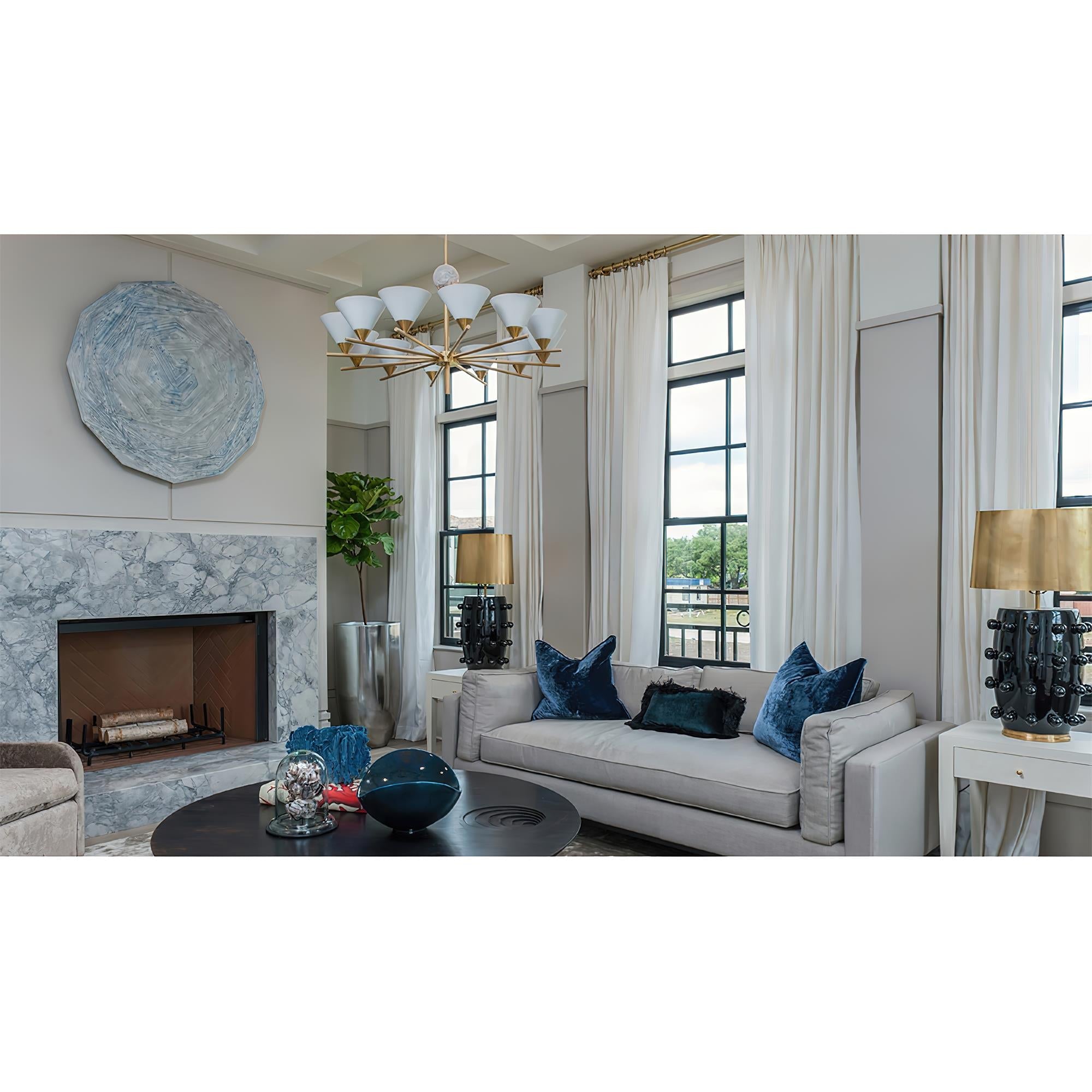 Bloom Large Vintage Marble Chandelier - Letslighting