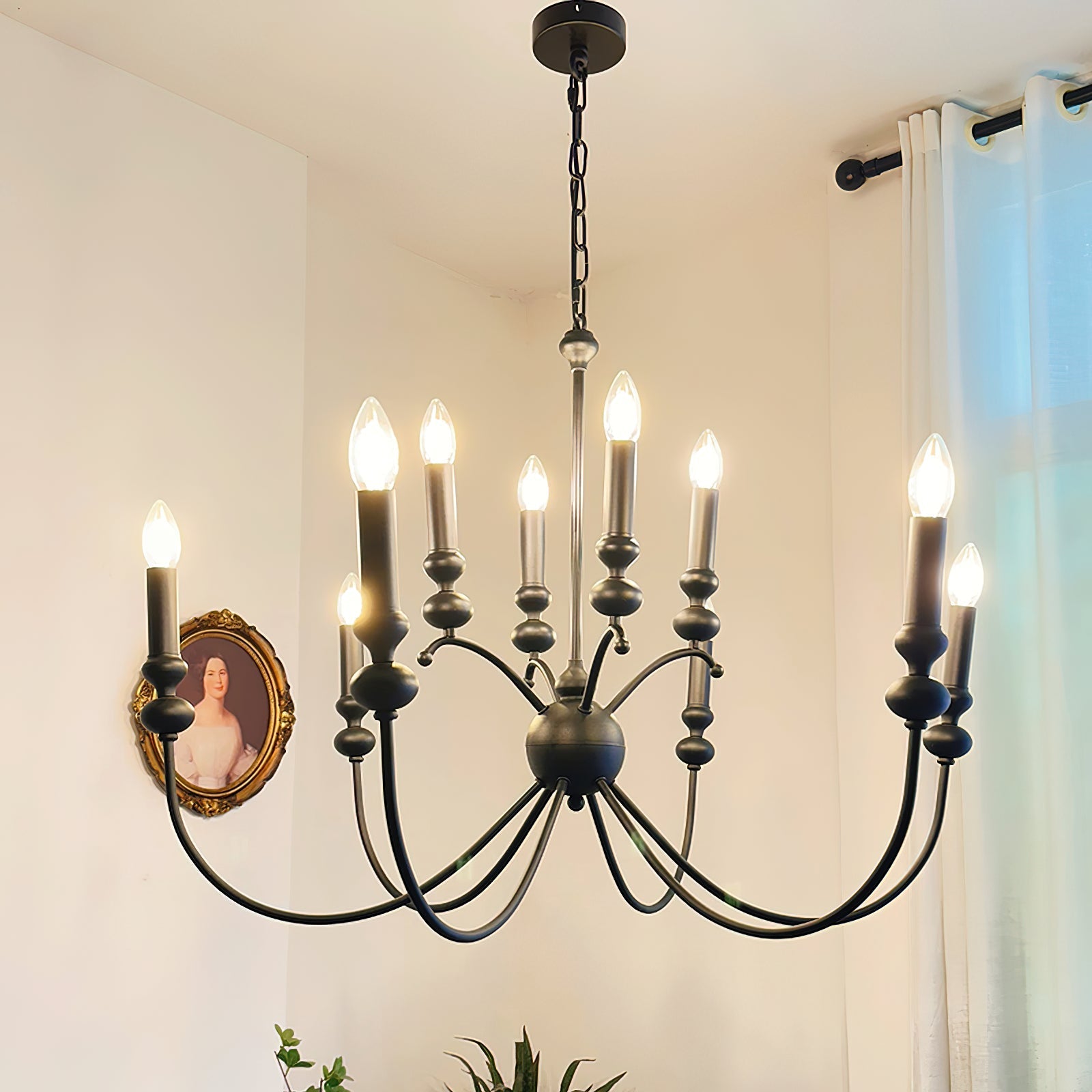 Crest Premium Vintage Industrial Black Chandelier - Letslighting