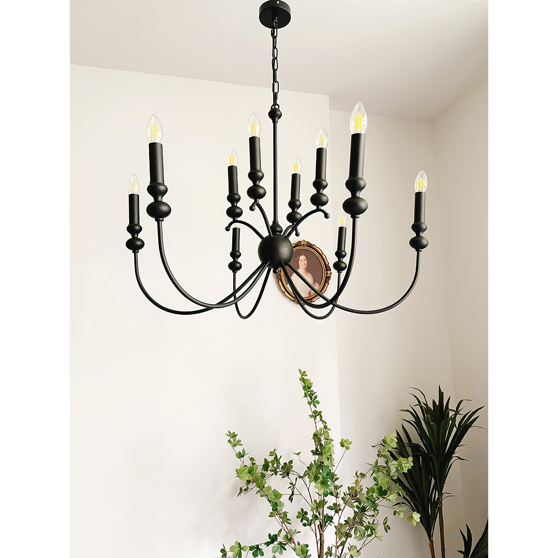 Crest Premium Vintage Industrial Black Chandelier - Letslighting