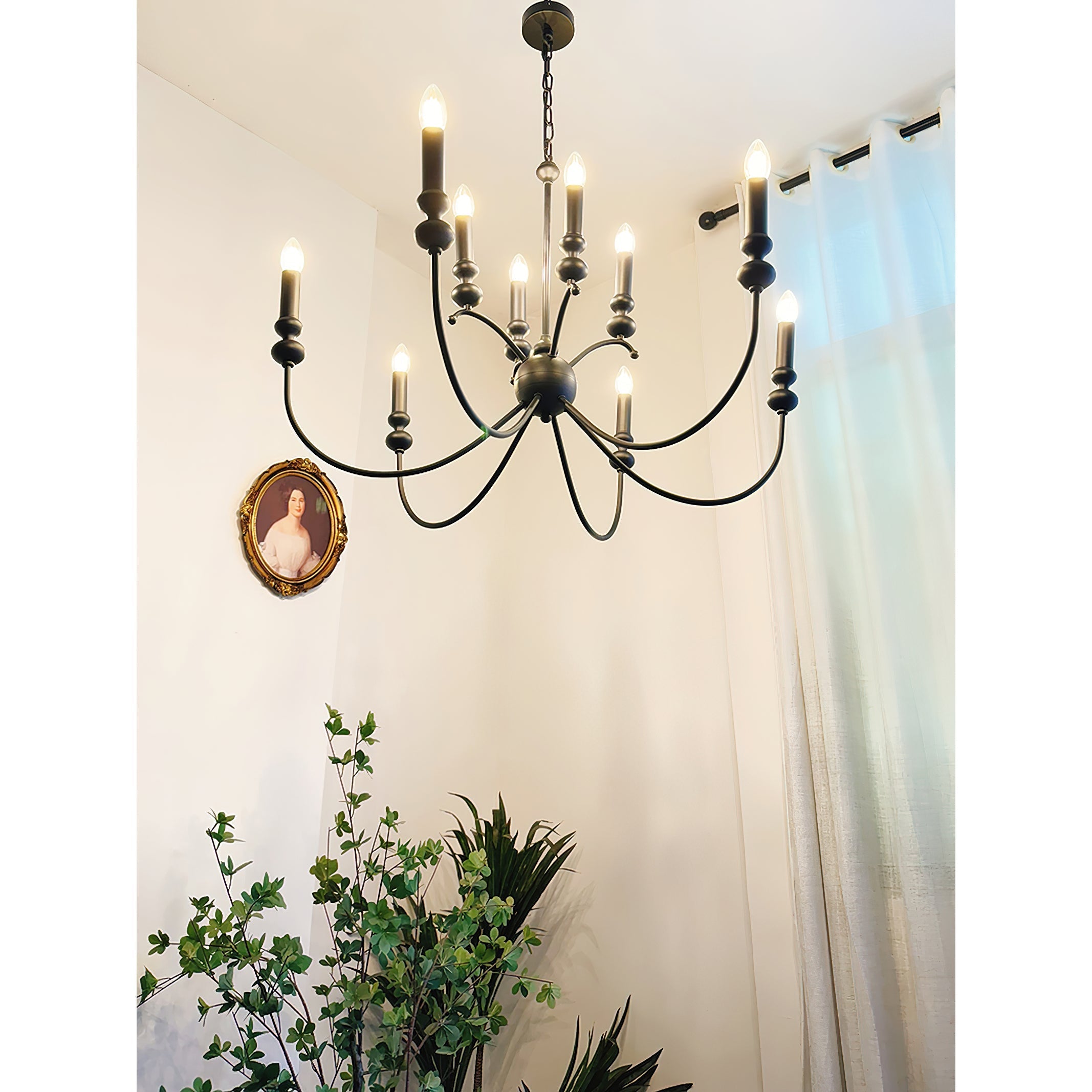 Crest Premium Vintage Industrial Black Chandelier - Letslighting