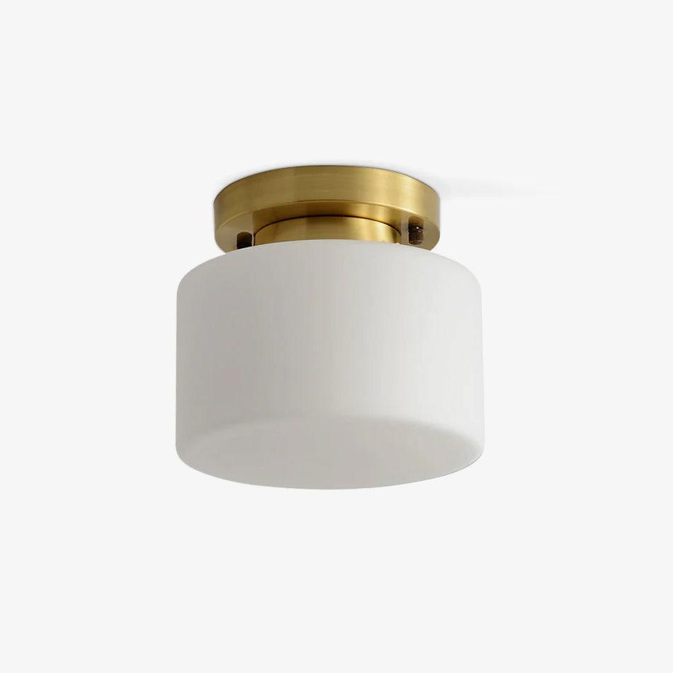 Elsilisra Nordic Art Brass Glass Flush Mount Ceiling Light - Letslighting