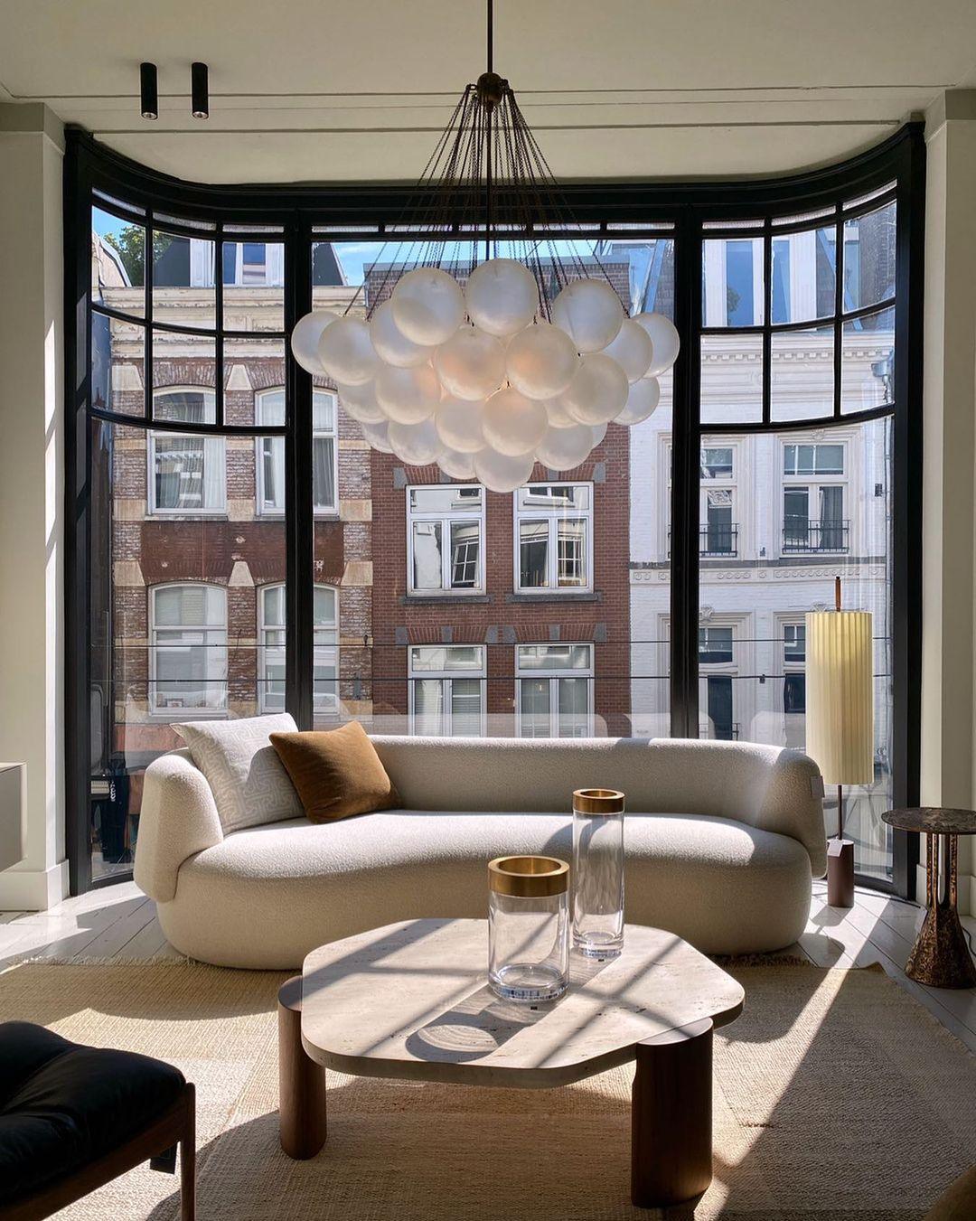 Lustra Chandelier Bubble Frosted Glass - Letslighting