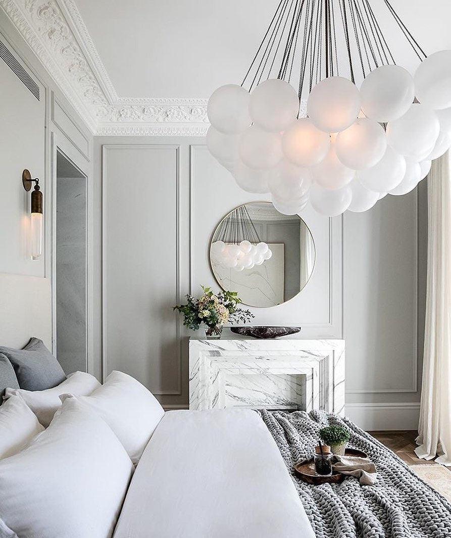 Lustra Chandelier Bubble Frosted Glass - Letslighting