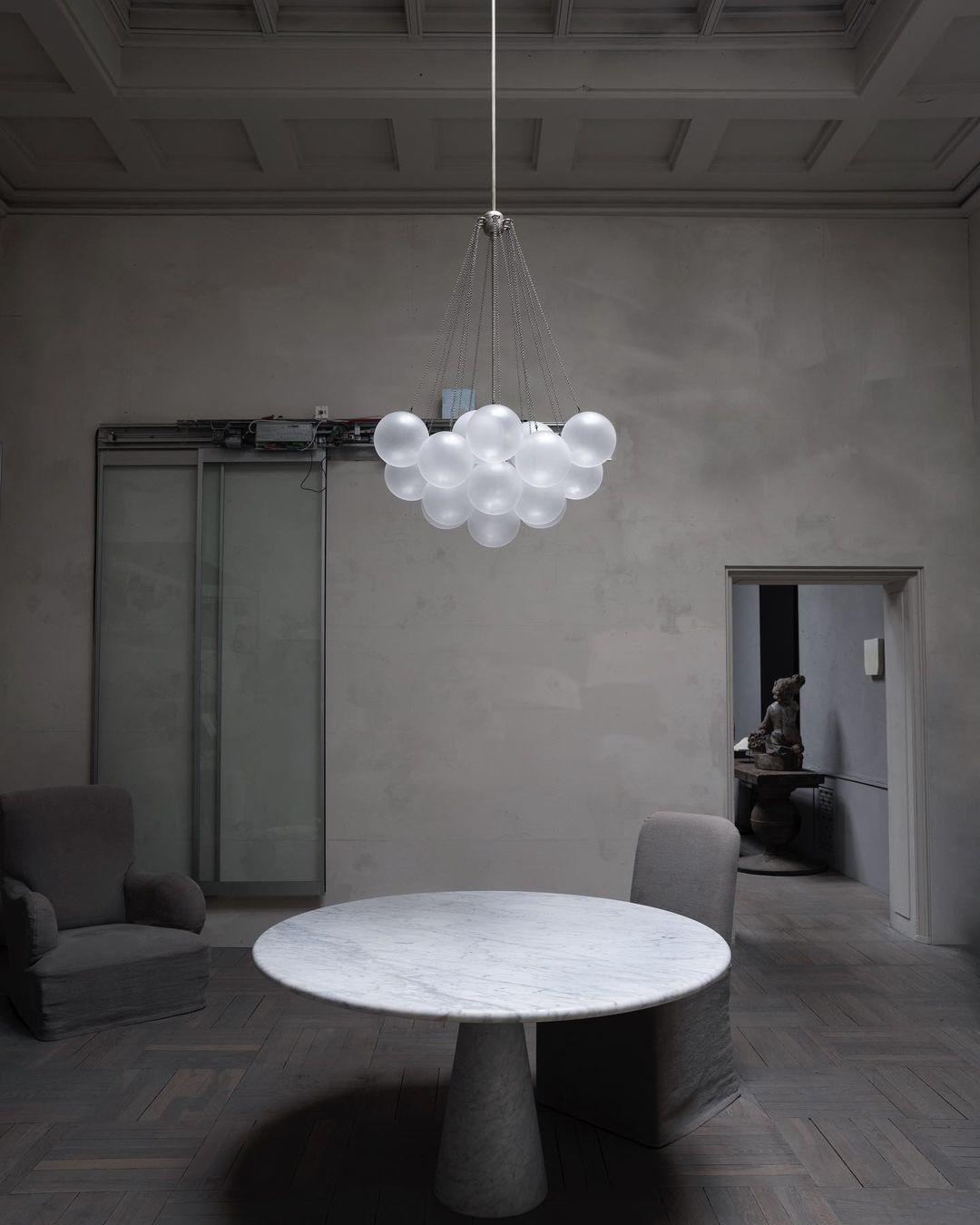 Lustra Chandelier Bubble Frosted Glass - Letslighting