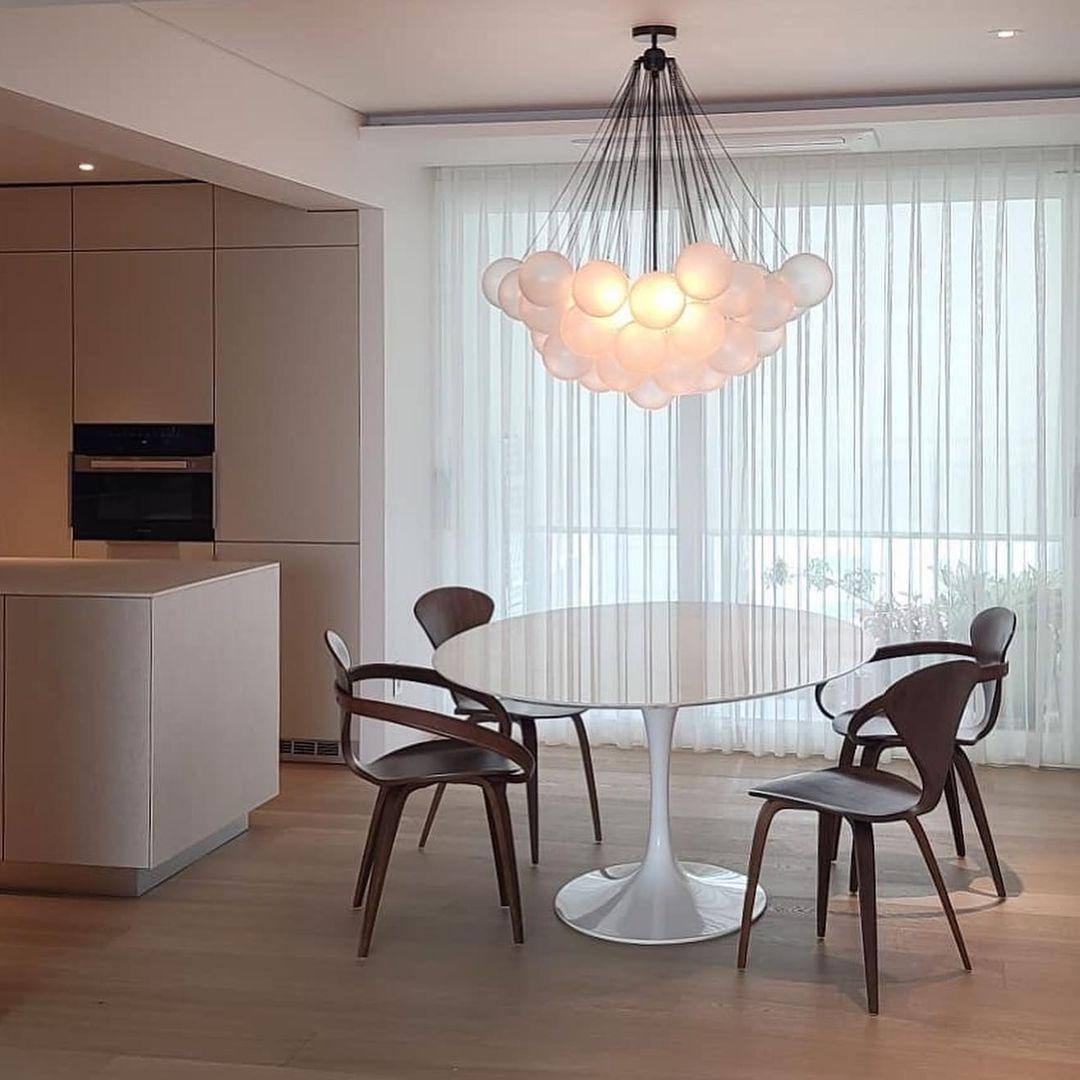 Lustra Chandelier Bubble Frosted Glass - Letslighting