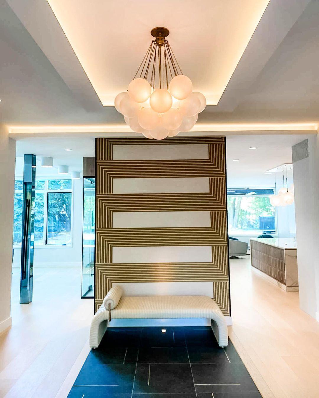 Lustra Chandelier Bubble Frosted Glass - Letslighting