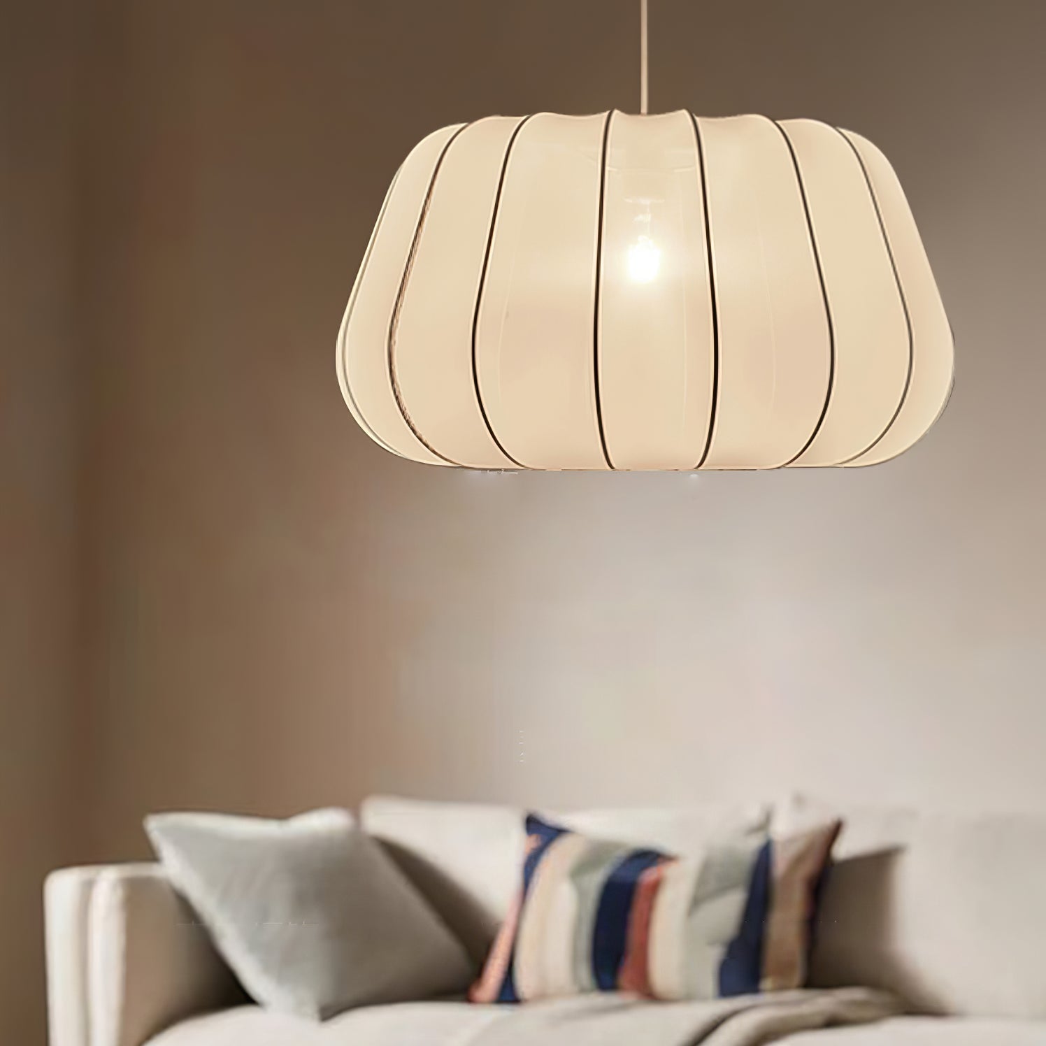 Evvararis Elegance Cloud Fabric Pendant Lamp - Letslighting