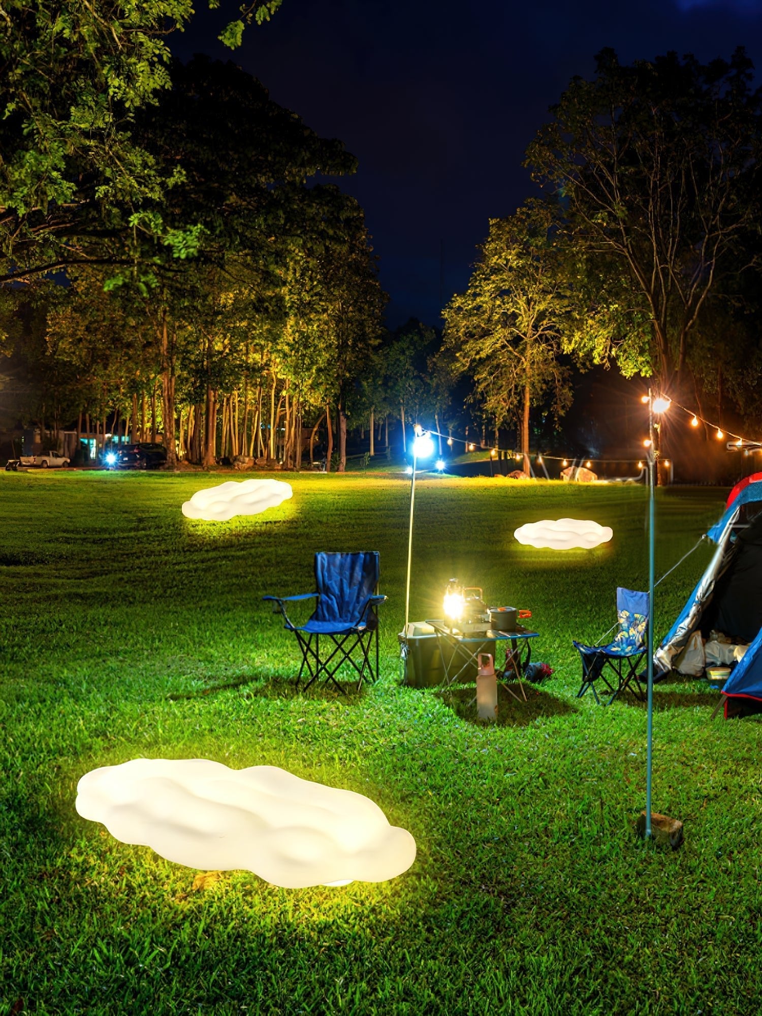Ulphaion Elegance Cloud Outdoor Floor Light - Letslighting