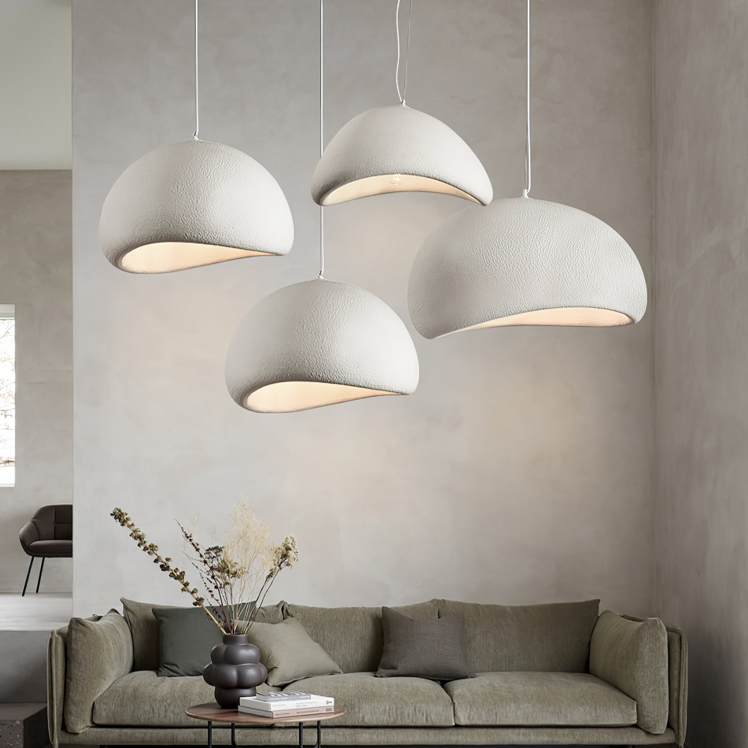 Lustra Pendant Lamp Cloud White Minimalist - Letslighting