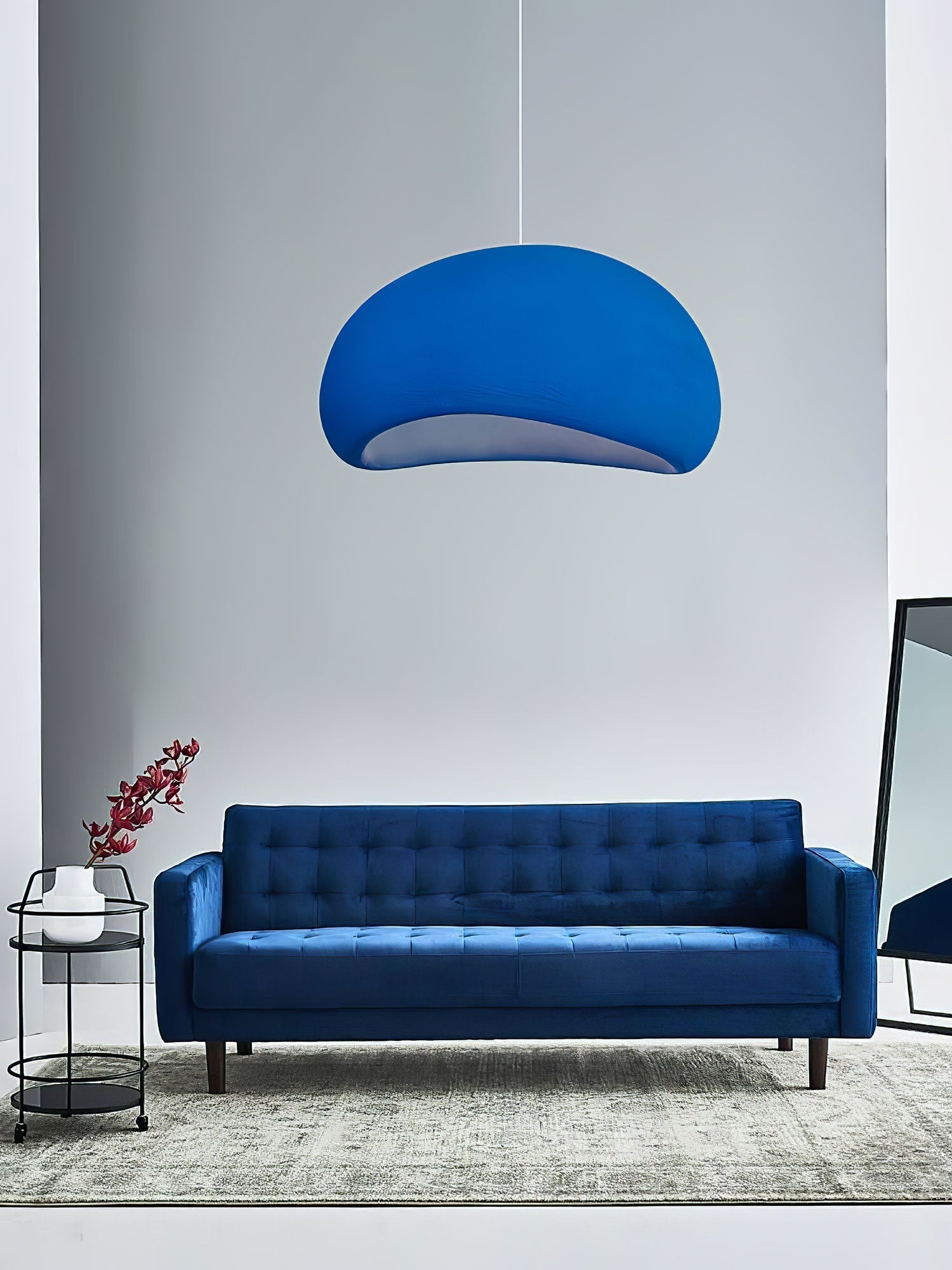 Solara Pendant Lamp Plaster Half Dome Plug In Wabi Sabi - Letslighting