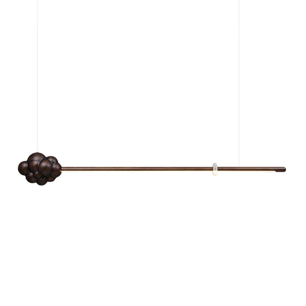 Lustra Pendant Lamp Wood Stick Cloud Minimalist - Letslighting
