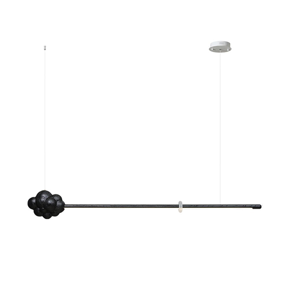 Lustra Pendant Lamp Wood Stick Cloud Minimalist - Letslighting
