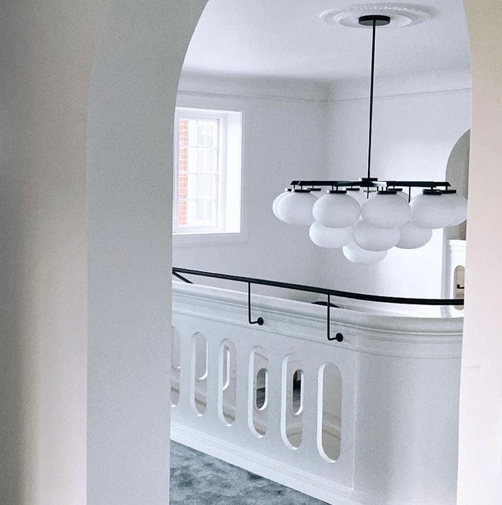 Edge Premium Elegance Brass Glass Chandelier - Letslighting