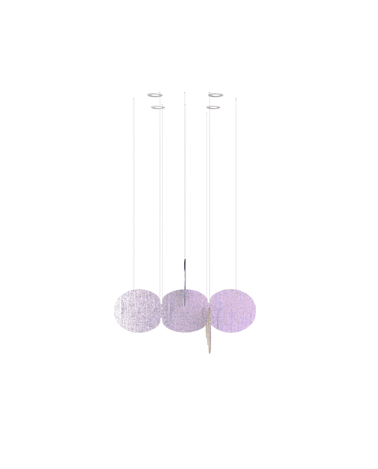 Clouds Iridescent Disc Chandelier - Letslighting