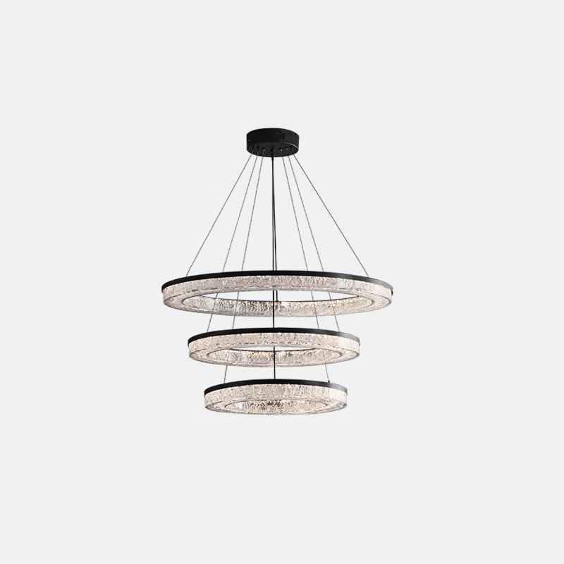 Idyll Modern Minimalist Round LED Resin Chandelier - Letslighting