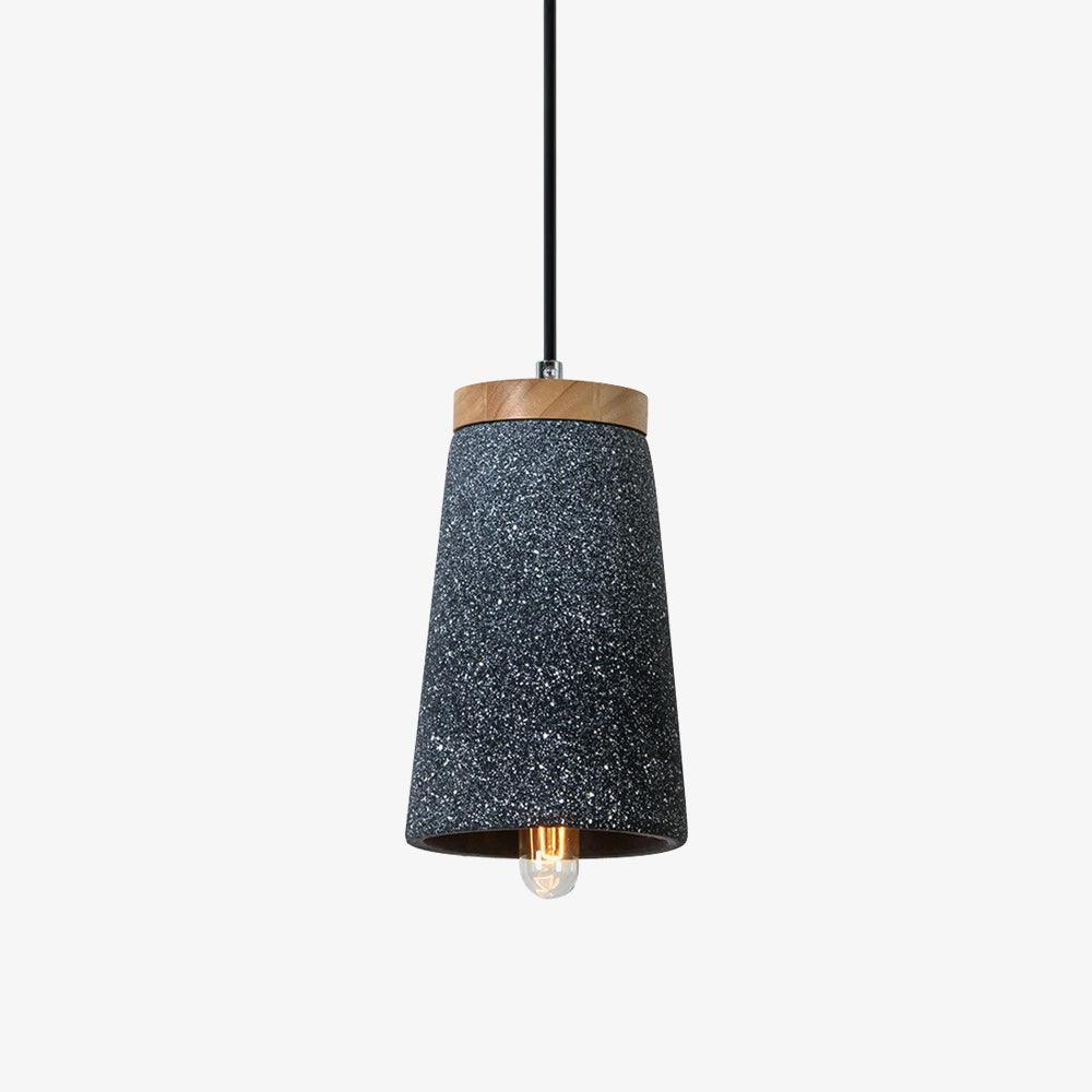 Althere Wood Cement Pendant Light - Letslighting