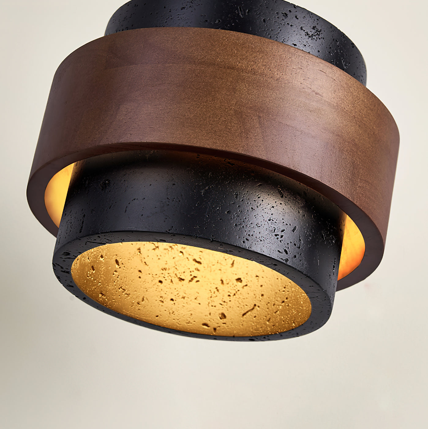 Ritta Black Travertine Ceiling Light - Letslighting