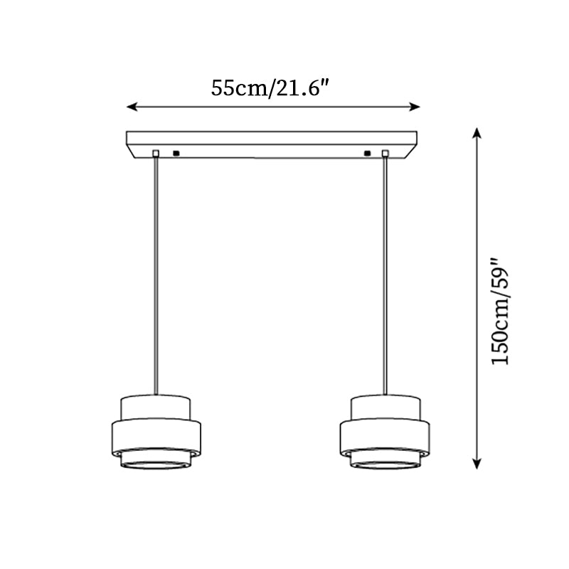 Ritta Pendant Light Travertine