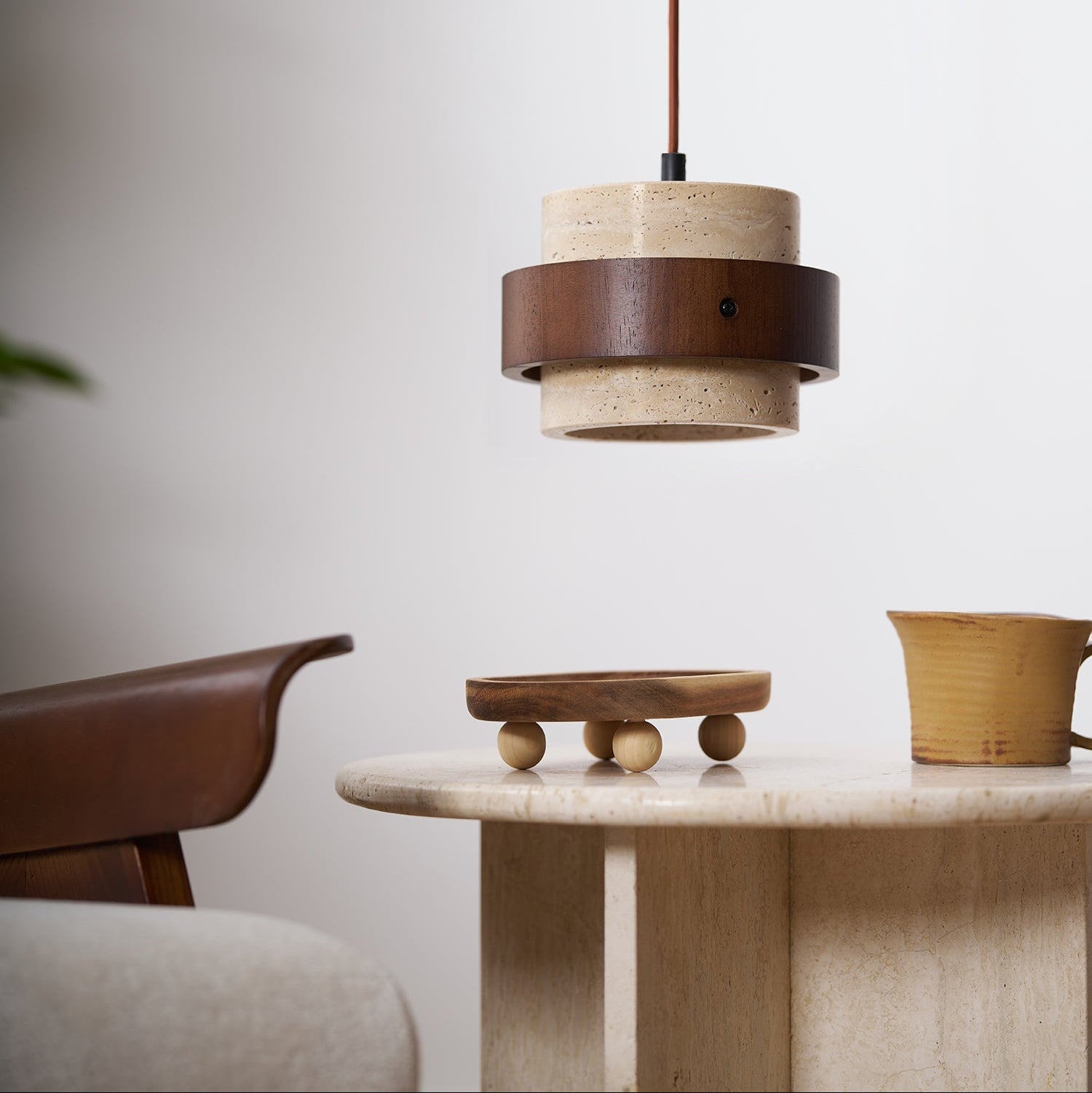 Ritta Pendant Light Travertine
