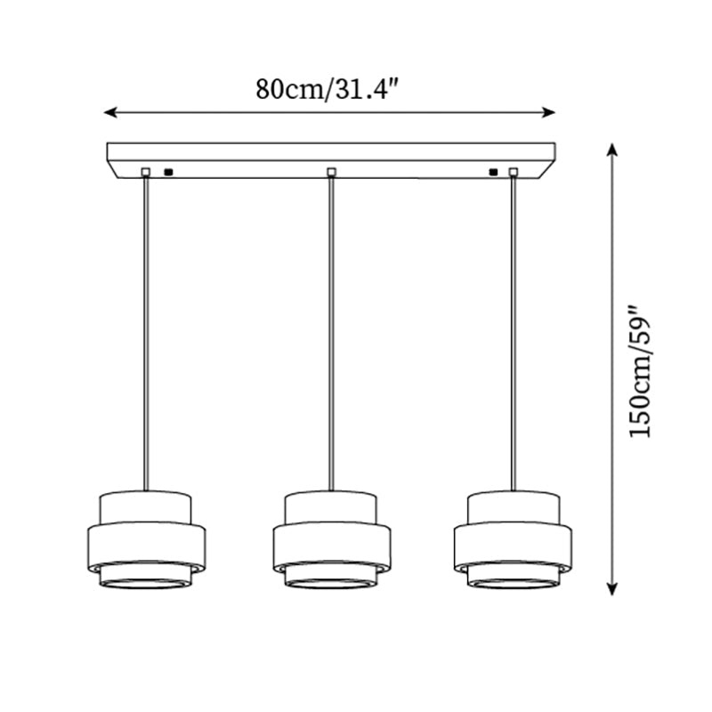Ritta Pendant Light Travertine