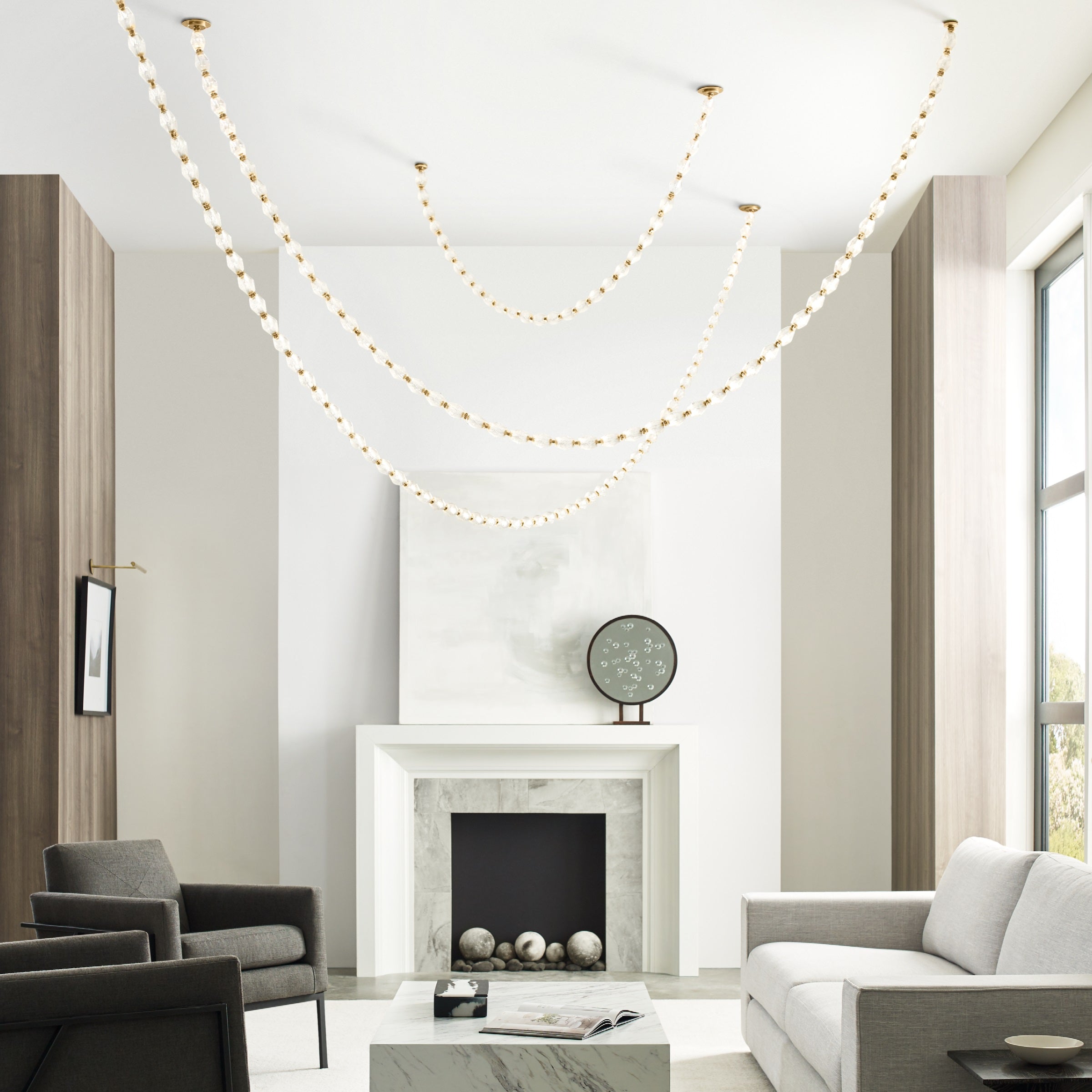 Karma Modern Minimalist Glass Chandelier - Letslighting
