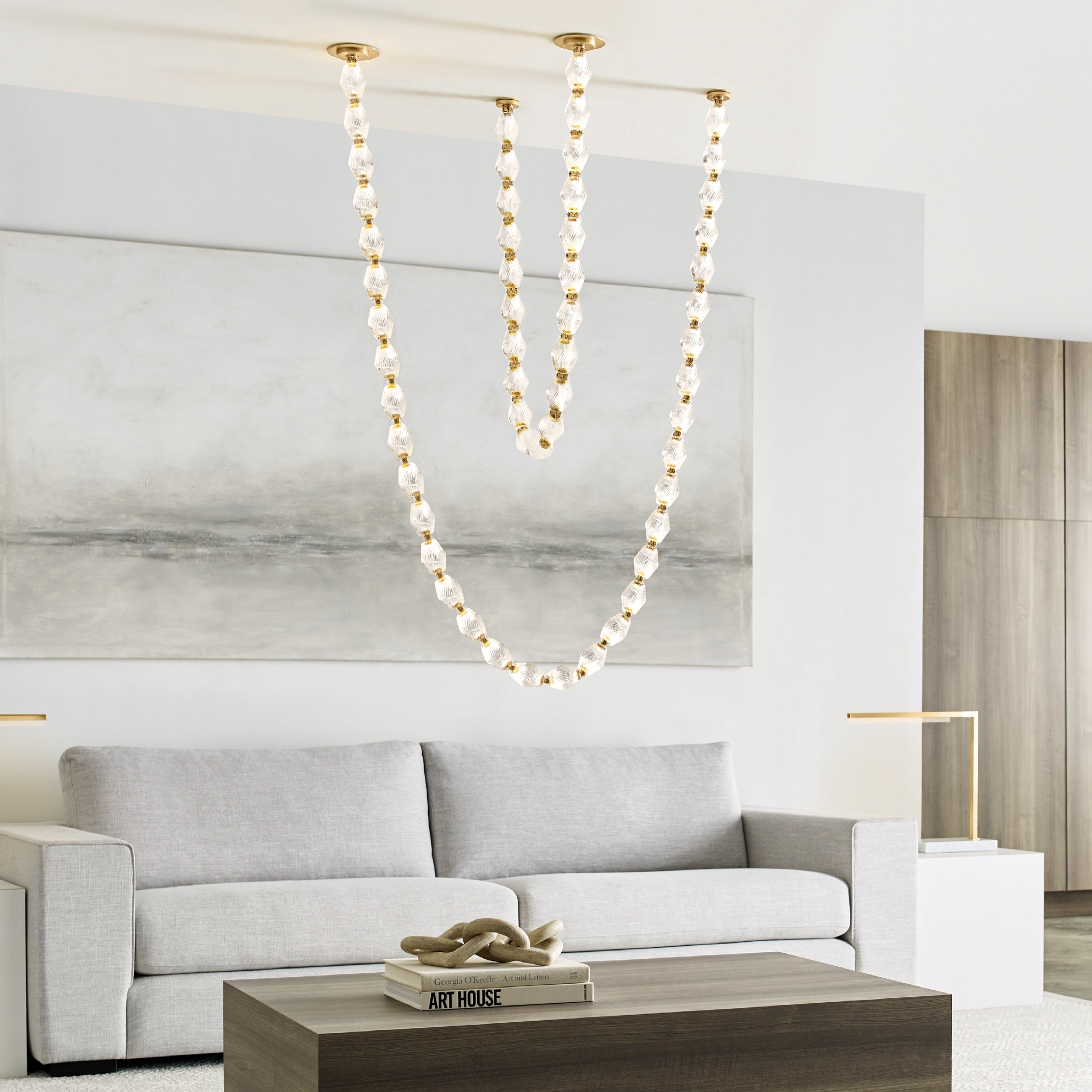 Karma Modern Minimalist Glass Chandelier - Letslighting