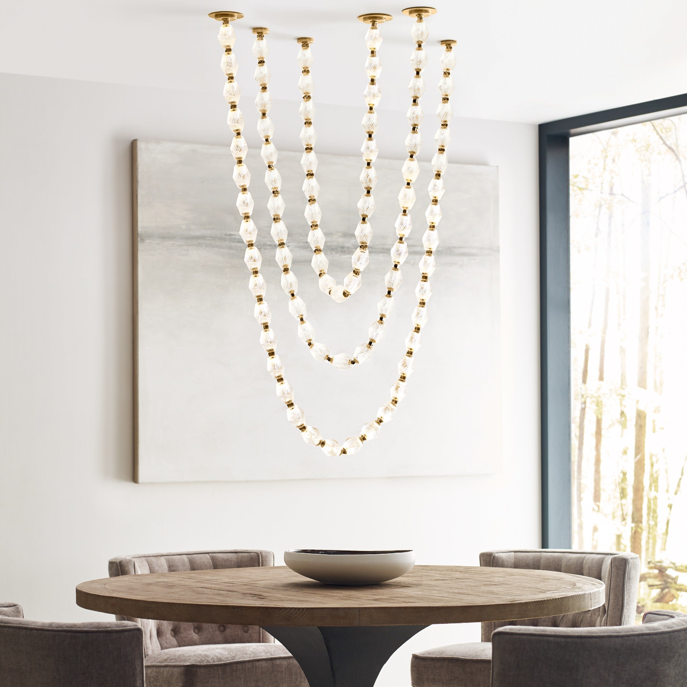 Karma Modern Minimalist Glass Chandelier - Letslighting