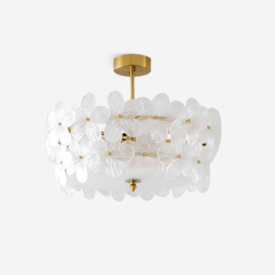 Fionel Glass Semi-Flush Mount Ceiling Light - Letslighting