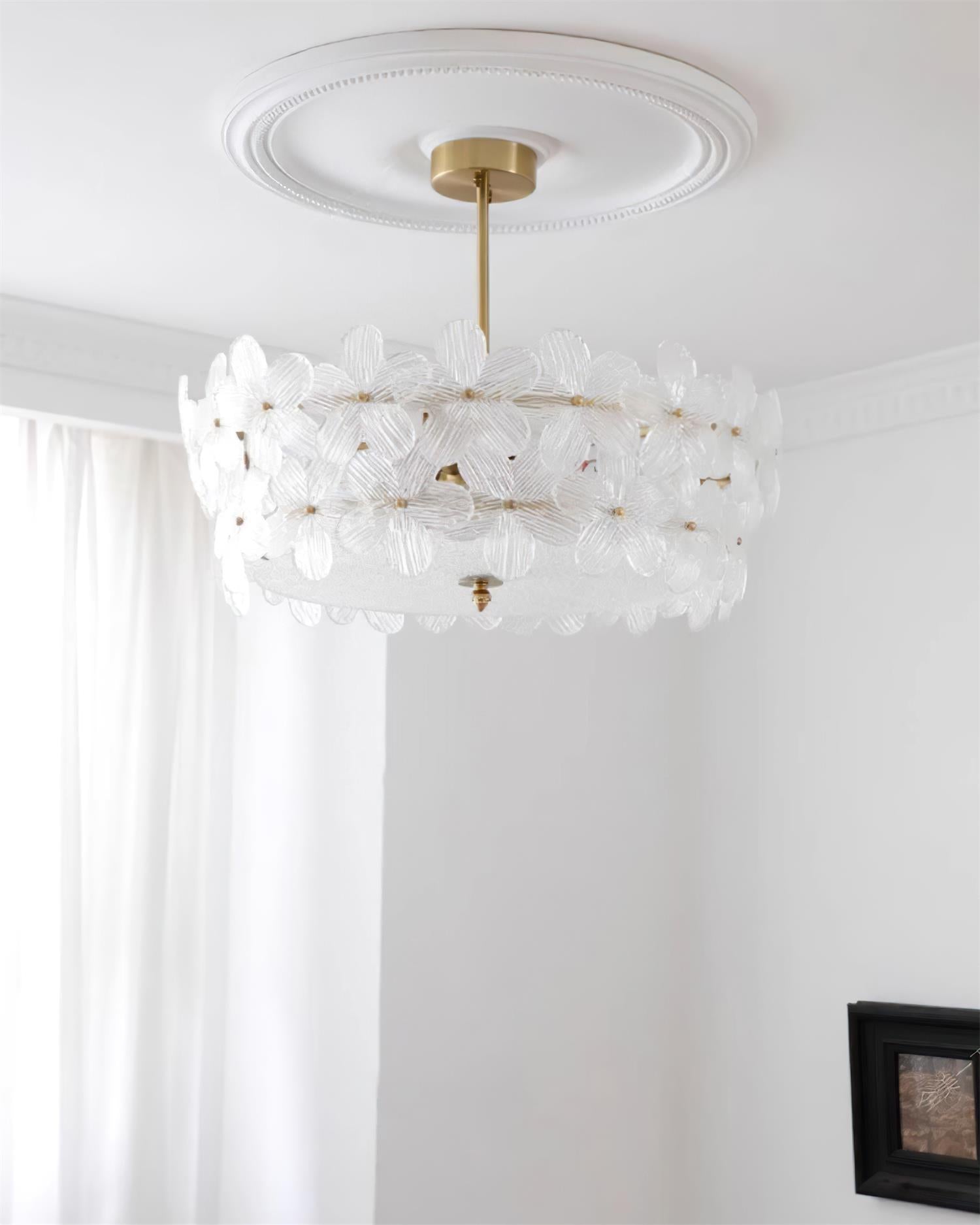 Fionel Glass Semi-Flush Mount Ceiling Light - Letslighting