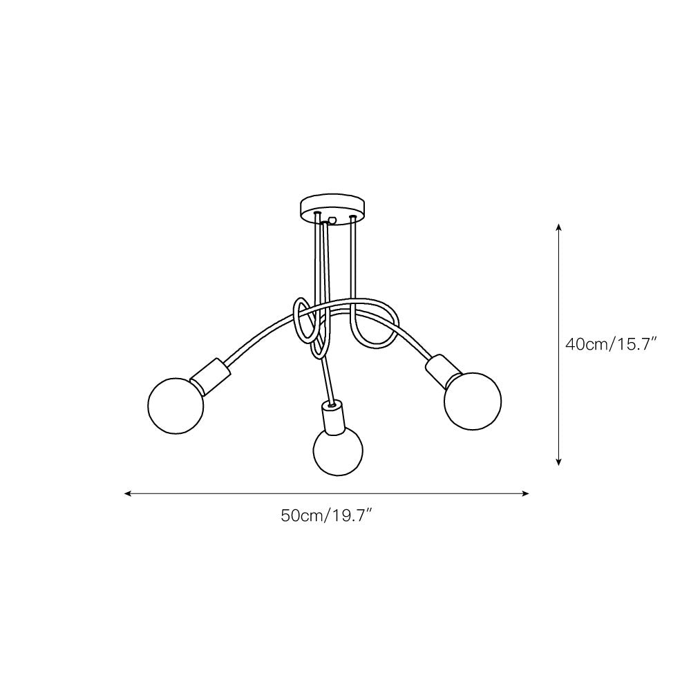 Oasis Art Unique Sputnik Glass Ceiling Lamp - Letslighting