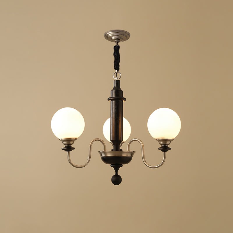 Nyvinia Vintage Brass Glass Chandelier - Letslighting