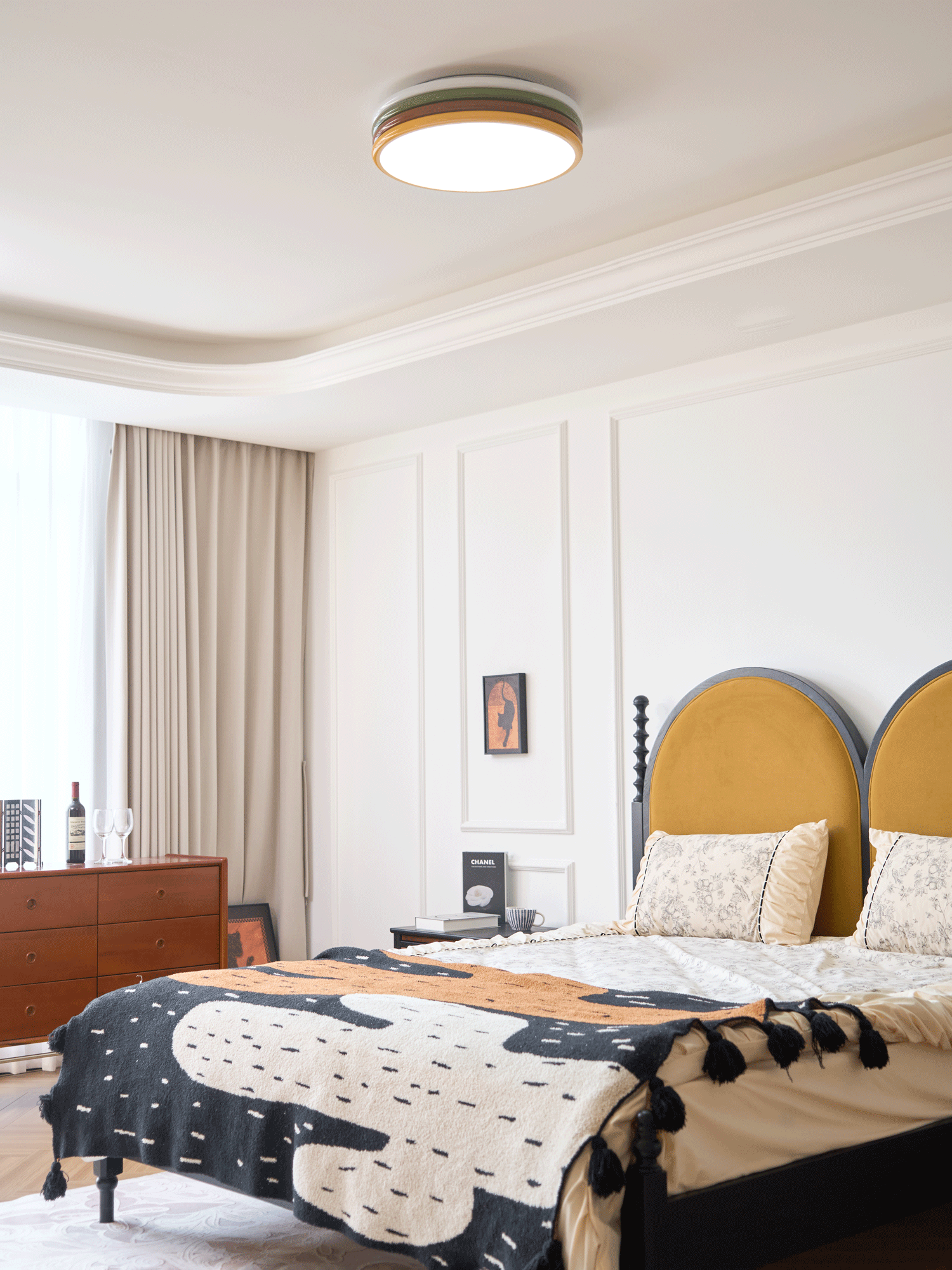 Comareth Unique Art Color Stack Ceiling Lamp - Letslighting