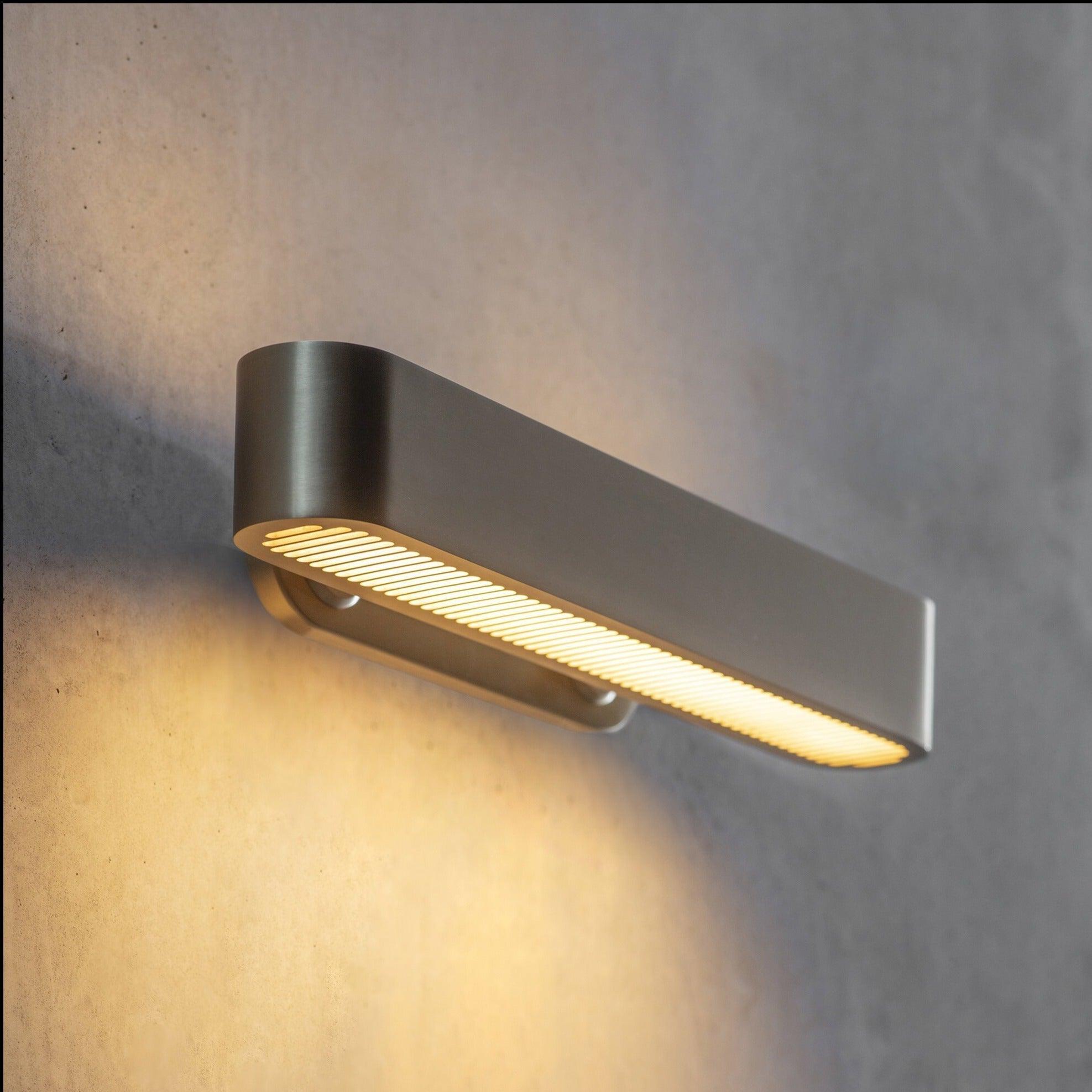 Lustra Wall Lamp Brass Slotted Grill - Letslighting