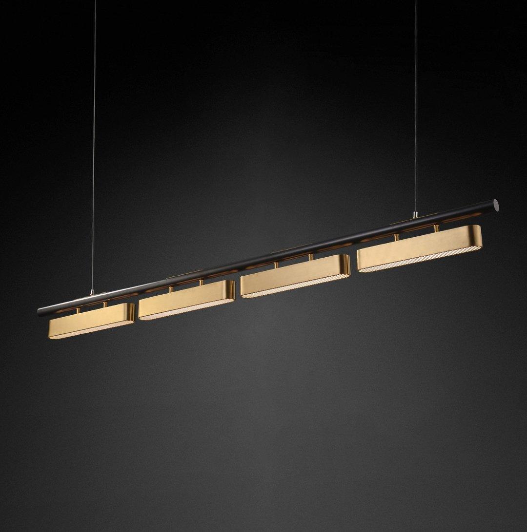 Elarain Brass Minimalist Pendant Light - Letslighting