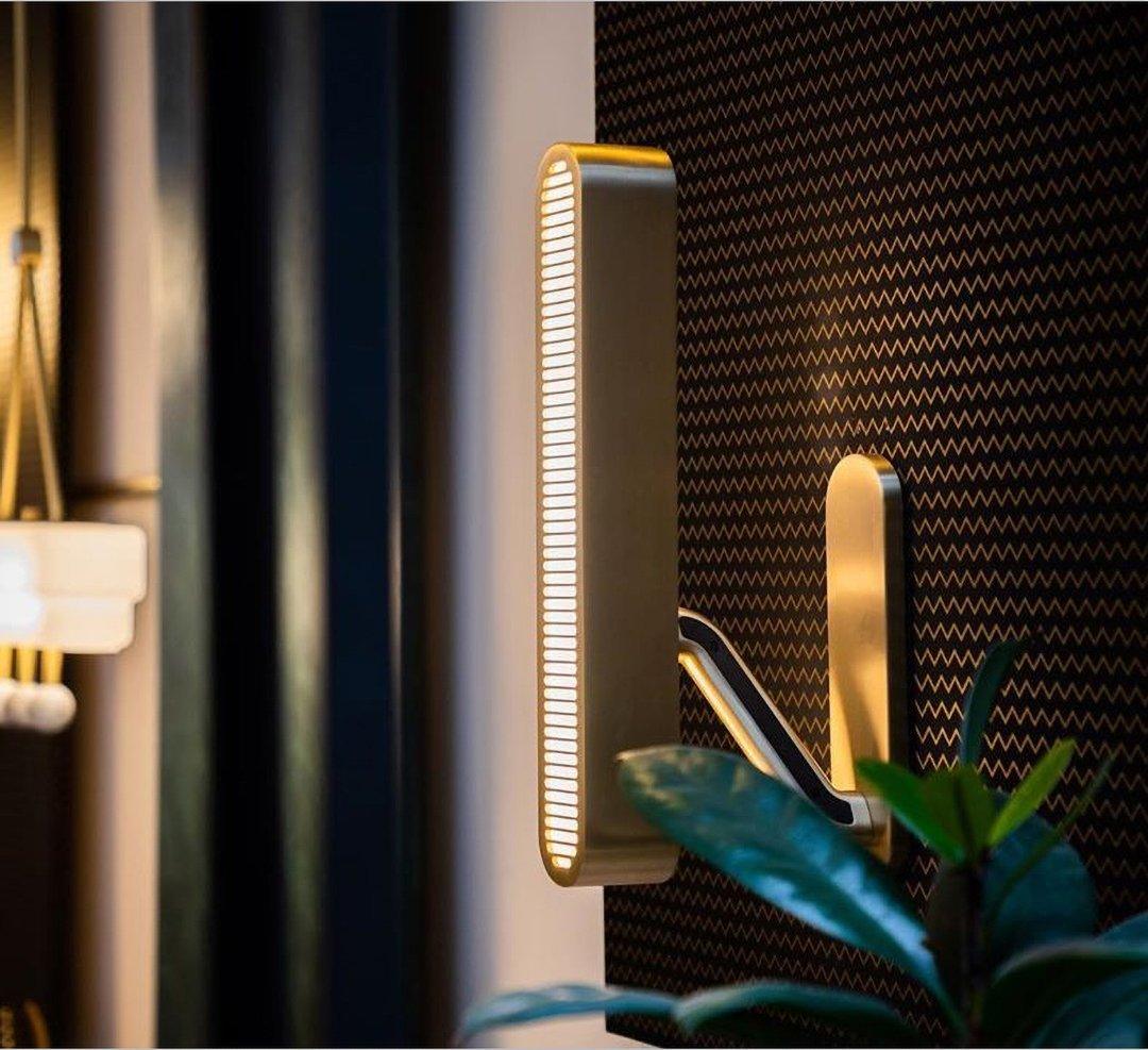Lustra Wall Lamp Brass Slotted Grill - Letslighting