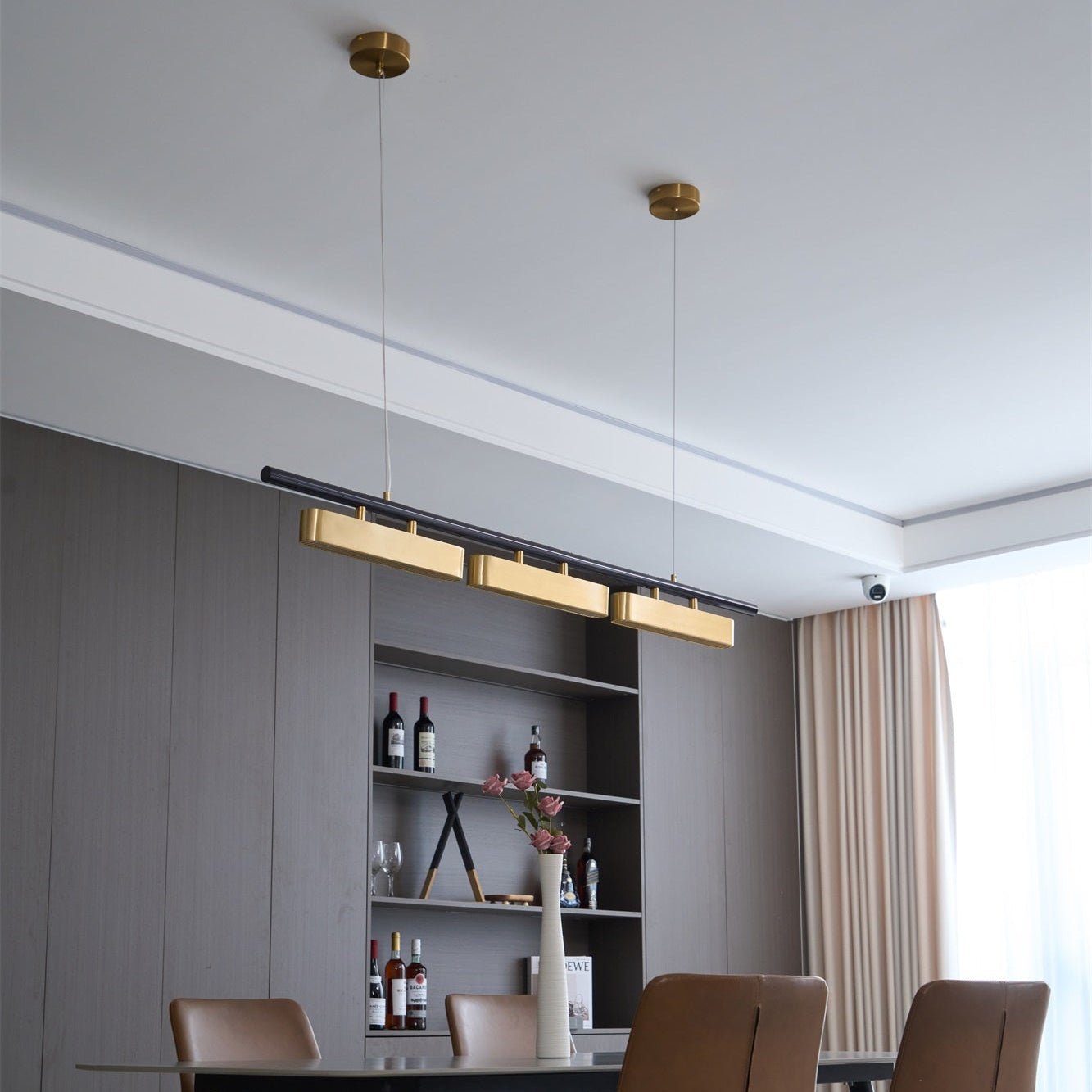 Elarain Brass Minimalist Pendant Light - Letslighting